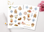 Preview: Weihnachten Essen Sticker Set